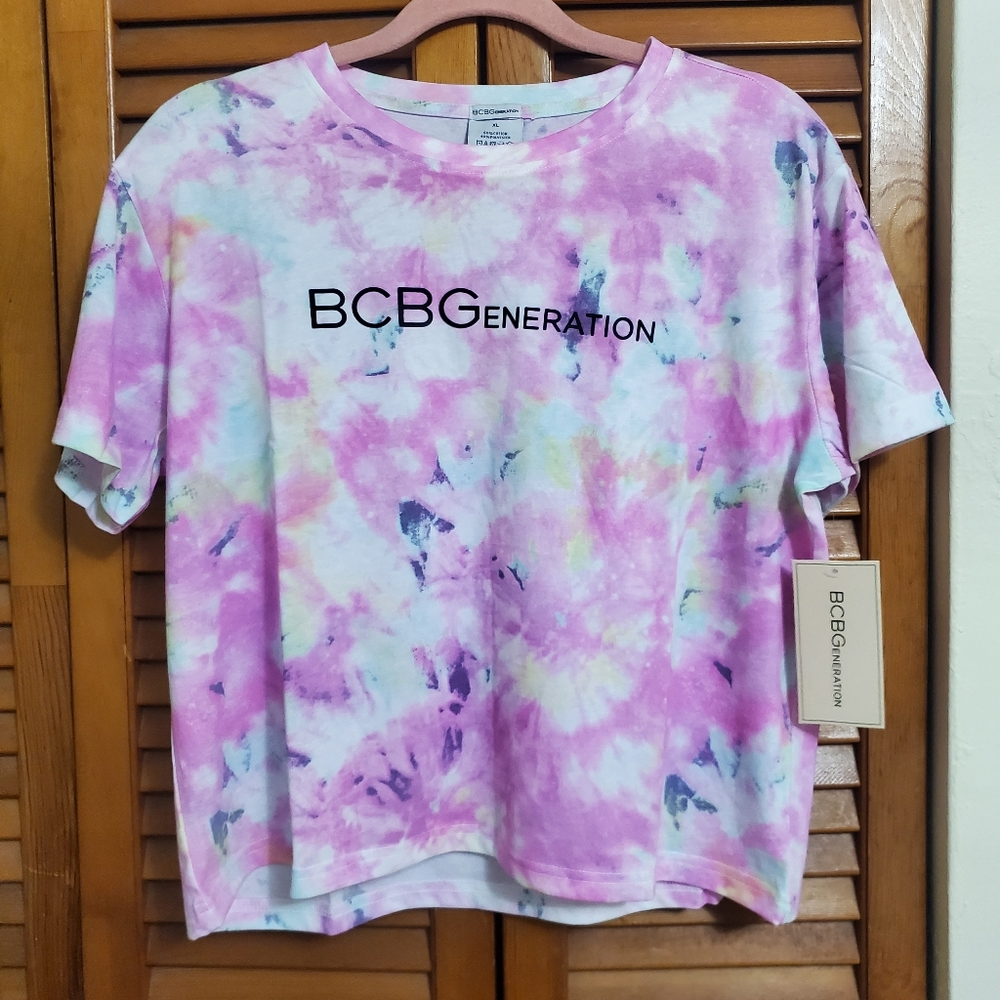 BCBGeneration - Tie Dye Short Sleeve Tee New!